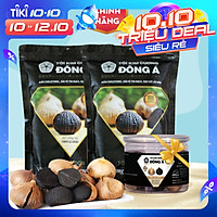 Combo 2 Túi Tỏi đen Kim cương Đông Á 500g + Tặng 01 Hộp Tỏi đen 100g