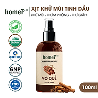 Tinh Dầu Thiên Nhiên Nhập Khẩu Vỏ Quế Homer - Tinh Dầu Xông Thơm Phòng, Thư Giãn, Khử Mùi - Tinh dầu Sả Chanh/ Bạc Hà/ Cam Ngọt/ Oải hương/ Ngọc Lan Tây/ Tràm Trà/ Bưởi Ngọt