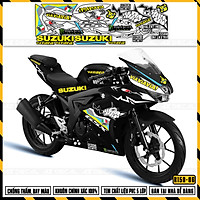 Decal Dán Xe Suzuki GSX R150 Mẫu Cá Mập VIA | GSX R150-06 | Tem Rời Cắt Khuôn Sẵn, Chống Nước, Chống Bay Màu