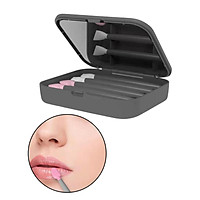 Silicone 2x Eye & 2x Lip Brushes Set for Eyebrow Eye Shadow Applicator Tool - Can be applied to all skin types