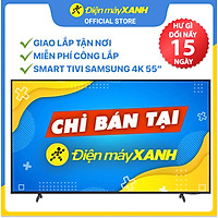 Smart Tivi Crystal Samsung 4K 55 inch UA55AU8100 Mới 2021