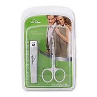Combo 2-002 Bấm Móng Tay Chân - Kéo Cắt Tỉa Lông Mũi Đầu Tròn Kềm Nghĩa