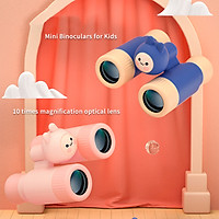 Binoculars for Kids 10X Mini Compact Binocular Toys High-Resolution Real Optics Small Telescope for Bird Watching Travel