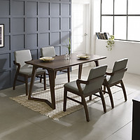 Bộ Bàn Ghế Ăn Hàn Quốc Han's Furniture LENUS 4C-Trắng xám