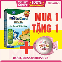 Bột ăn dặm tốt cho bé Nutricare Metacare Heo rau ngót bí đỏ & olive (200g)