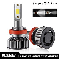 2PCS Mini Car LED Headlight Bulb H1 H7 H8/H9/H11 9005/HB3 9006/HB4 H4/HB2/9003 Hi/Lo 72W 10000LM 6000K Car Headlamp