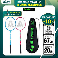 Vợt cầu lông cán liền Agnite - Kèm bao đựng cao cấp - 2 chiếc - F2134