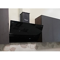 Máy Hút Mùi Kính Vát Canaval CA-8990S Điều Khiển Remote Tự Động Khử Mùi, Sơn Tĩnh Điện Cao Cấp, Công Suất 1000m3/h - Hàng Chính Hãng