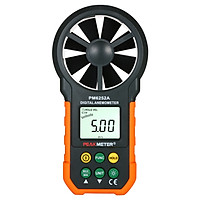 Máy Đo Tốc Độ Gió CFM Cầm Tay Bỏ Túi Màn Hình LCD Có Đèn Màn Hình PEAKMETER - Đen Cam
