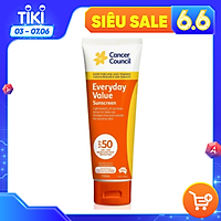 Kem Chống Nắng Dùng Hằng Ngày Cancer Council Everyday Value Sunscreen SPF50 UVA-UVB 110ml