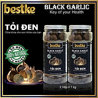 Tỏi Đen bestke 1 nhánh lên mem tự nhiên tiêu chuẩn xuất khẩu, Combo 2 Hộp mỗi hộp 0.5kg balck garlic