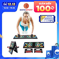 Bảng dụng cụ tập hít đất , tập chống đẩy theo màu sắc, mỗi màu sắc sẽ tương ứng với bài tập khác nhau tương ứng với nhóm cơ khác nhau, thiết kế từ nhựa ABS an toàn cho người dùng - Hàng Chính Hãng