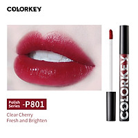 Colorkey Lip Gloss Liquid Lipstick Lip Glaze Lacquer Light Waterproof Long-lasting Lip Makeup -Black Tube