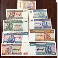 Bộ 9 tờ tiền cổ Myanmar, bộ Lân sưu tầm