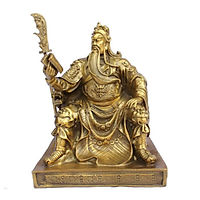 Tượng Quan Công Ngồi Đọc Sách bằng Đồng Thau cao 25cm nặng 2400g -Phong thủy mang lại sự thịnh vượng, trí tuệ và tiền bạc trong kinh doanh