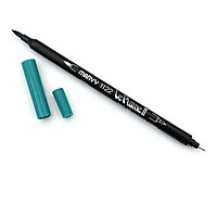 Bút lông hai đầu màu nước Marvy LePlume II 1122 - Brush/ Extra fine tip - Peacock Green (58)
