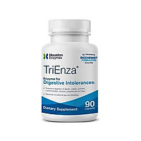 Houston Enzymes TriEnza – 180 Capsules (90 Doses) | Broad-Spectrum Enzymes for Digestive Intolerances | Supports Digestion of Gluten, Casein, Soy, Proteins, Carbohydrates, Sugars, Fats & Polyphenols