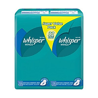 Băng Vệ Sinh WHISPER WINGS Có Cánh Ngày Nhiều Và Ban Đêm (Gói Lớn Tiết Kiệm 32 Miếng)