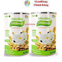 2 Hộp (1kg) Ngũ Cốc Granola Min Min _ Ngũ Cốc Hạt Ăn Liền Granloa Min Min (1hộp 500gr)