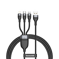 Cáp sạc đa năng 6 trong 1 Baseus Flash Series Two-for-three Data Cable U+C to M+L+C 100W LV874-Hàng chính hãng.