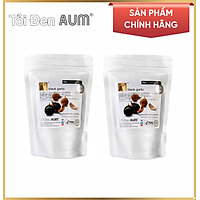 Combo 2 Thực Phẩm Chức Năng Tỏi Đen Nguyên Vỏ Túi Nhôm Black Garlic AUM (125g)