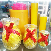 Nến Đèn Cầy Thơm Quả Dứa Trang Trí Cháy Từ 25 - 200 Tiếng