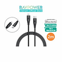 Dây Cáp Sạc Lightning Cho iPhone, iPad Chuẩn MFI Type C To Lightning - RP-CB1005 Dài 2m - Hàng Phân Phối Chính Hãng