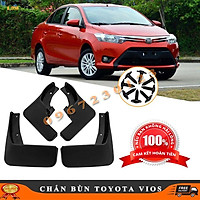 Bộ 4 Chắn Bùn TOYOTA VIOS 2014-2021 Chất Liệu Nhựa ABS Dẻo Cao Cấp Chống Vỡ