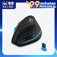Chuột Quang Chơi Game Không Dây Dạng Đứng Zelotes F-35A - Đen (2100DPI) (2.4G)