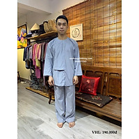 Bộ Đi Chùa Pháp Phục Nam - Vạc hò nam lam mẫu đi chùa truyền thống của Phật tử và cư sĩ nam nữ