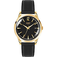 Đồng Hồ Dây Da Bò Henry London HL39-S-0176 Westminster (38.5mm) - Đen + Dịch Vụ Khắc Tên