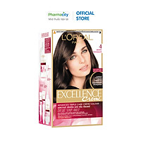 Kem nhuộm dưỡng tóc phủ bạc L'Oreal Excellence Crème - Màu 4 (nâu tự nhiên)