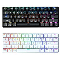 Bluetooth-Tương Thích Chế Độ Kép Cơ RGB Nhiều Hiệu Ứng Ánh Sáng 61 Phím Máy Tính Bảng Điện Thoại Di Động Xanh Cho máy Tính Game Thủ