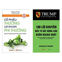 Combo 2 cuốn sách kinh tế hay: Cổ Phiếu Thường, Lợi Nhuận Phi Thường + 100 Lời Khuyên Đầu