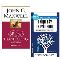Combo 2 Cuốn Sách Kỹ Năng Làm Việc Hay: Học Từ Vấp Ngã Để Từng Bước Thành Công (Tái Bản 2018) + HBR Guide To – Trình Bày Thuyết Phục (Tái Bản 2018) / Sách Kỹ Năng Làm Việc Để Thành Công - Tặng Bookmark Happy Life