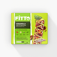 Bánh Ăn Sáng Ngũ Cốc Gạo Lứt Và Các Loại Hạt Điều Đậu Phộng Mè – FITTO Green Tea Bar 210gr (Hộp 6 thanh hạt)