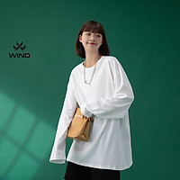 Áo thun tay dài Wind phông unisex form rộng Trơn nam nữ cotton oversize ulzzang
