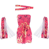 Nữ 70 Hippie Lạ Mắt Trang Phục Người Lớn Retro Phong Cách Ngộ Nghĩnh Bé Gái Cosplay Váy