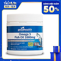 Thực phẩm chức năng Goodhealth Omega 3 Fish Oil 1000mg (150 Viên) - Nhập khẩu New Zealand