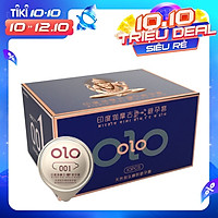 Bao cao su 0.01 OLO xanh, siêu mỏng, mát lạnh, kéo dài thời gian quan hệ - Hộp 10 bcs