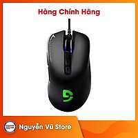 Chuột gaming chơi game có dây Fuhlen G90 nút bấm bất tử led RGB tem Ninza - Hàng chính hãng
