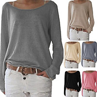 ZANZEA 2017 Plus Fashion Women T Shirt New Casual O Neck Long Sleeve Solid Color Tops Shirts Black Size S-2XL