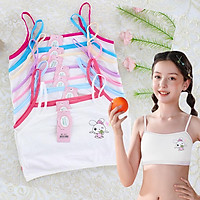 Girls Sling Underwear Cotton Cartoon Printed Tube Top For Elementary Middle School Students