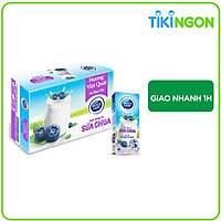 Thùng Sữa Chua Uống Lên Men Tự Nhiên Dutch Lady Hương Việt Quất Và Bạc Hà (48 hộp x 180ml)