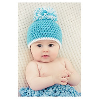 Tranh treo tường em bé đáng yêu baby cute treo phòng bà bầu BB0015 viền trắng