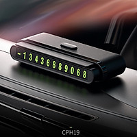 Biển báo số di động trên ô tô hoco cph19 - bảng ghi sđt đỗ xe hơi oto cao cấp - hàng chính hãng