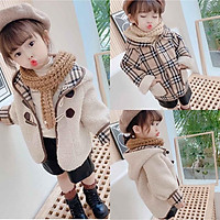 Áo khoác có mũ mặc được 2 mặt siêu ấm cho bé gái (hàng loại 1)