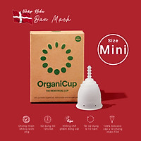 Cốc nguyệt san OrganiCup Đan Mạch - Size Mini - 100% silicone cấp Y tế - Chứng nhận FDA, Allergy, Vegan - không chất tạo màu, mùi.