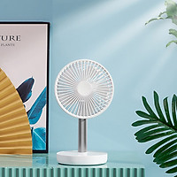 Quạt máy tính để bàn XIAOMI jipin Dung lượng pin 4000mAh Sạc USB Độ ồn thấp Có thể sạc lại 4Mode Tốc độ gió 7