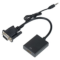 VGA To HD Converter Cord Resolution 1080P Set-top Compatibility USB Power Supply for A Variety of Equipment One-way